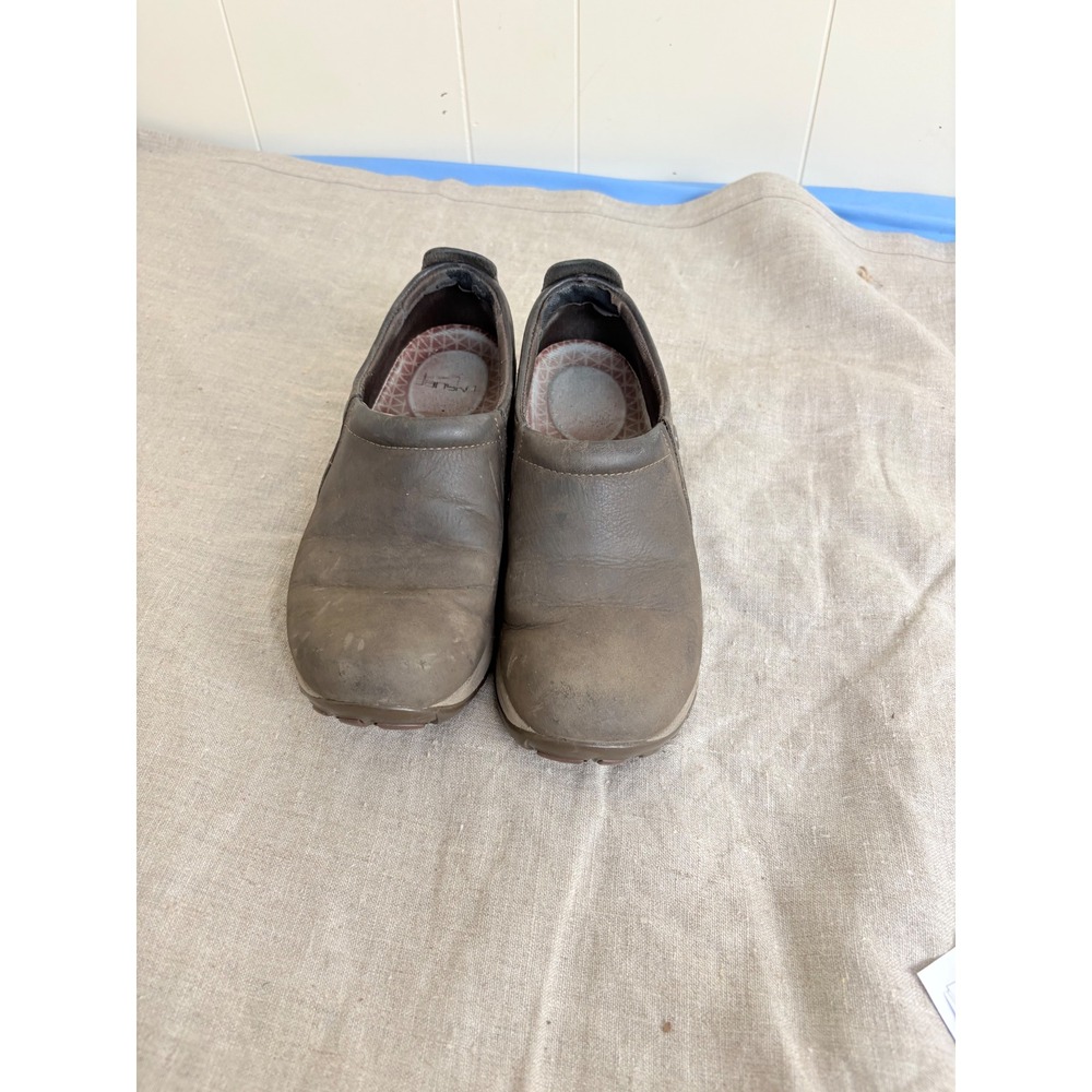Dansko Womens Brown Leather Slip On Clogs‎ Vibram Sole EU 36 US 5.5-6
